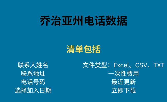 乔治亚州电话数据