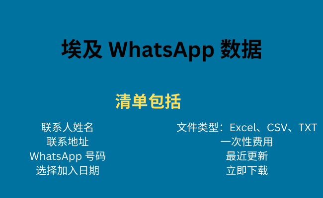 埃及 WhatsApp 数据