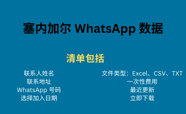 塞内加尔 WhatsApp 数据