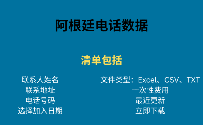 阿根廷电话数据