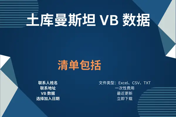 土库曼斯坦 VB 数据
