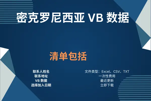 密克罗尼西亚 VB 数据