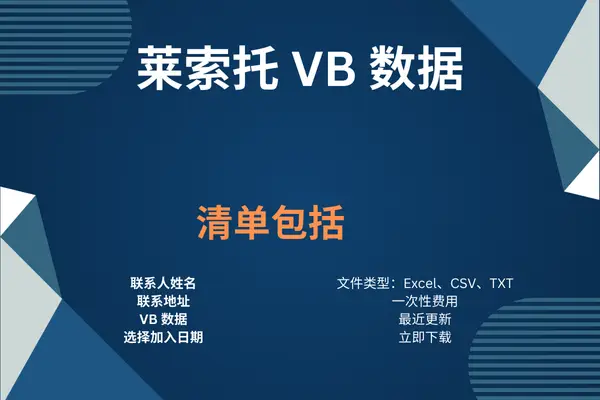 莱索托 VB 数据